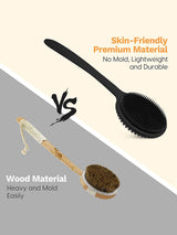 Soft Body Scrubber Shower Exfoliating Scrubs Long Handle Bath Brush Exfoliator Skin Massager Cleaning Brush Bathroom Accessories