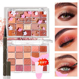20-Color Eyeshadow Palette – Shimmer & Matte, Highly Pigmented, Blendable & Long-Lasting