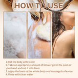 Coconut Body Wash and Body Scrub Gentle & Fine Scrub Particles Soft Moisturizing and Exfoliating Body Hand,Foot Scrub Shower gel