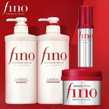 Fino Premium Touch Hair Shampoo Conditioner Collagen Keratin Repair Treatment Hair Mask Nourishing Smooth Shiny Hair Care