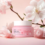 Facial Moisturizer Tone-up Face Cream,Sakura Essence Glow Moisturizer  Hydrating Smooth Dry Skin Nourishing Skin Care 60g