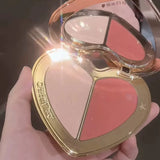Charlotte Tilbury Lipstick Liner Set Matte Smooth&Cushion Foundation Dewy Radiant&Cheek Blush Natural Luminous Buildable Flawles
