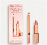 Charlotte Tilbury Lipstick Liner Set Matte Smooth&Cushion Foundation Dewy Radiant&Cheek Blush Natural Luminous Buildable Flawles
