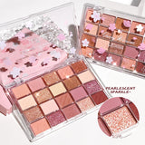 20-Color Eyeshadow Palette – Shimmer & Matte, Highly Pigmented, Blendable & Long-Lasting