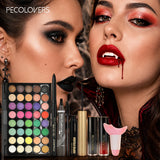 8pcs Makeup Kit,  Face Cosmetic Set With Multicolor Eyeshadow Palette, Eyeliner, Eyebrow Pen, Mascara, Lip Gloss