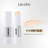 Lazy Foundation Stick, Moisturizing and Natural Concealer Makeup, Matte Makeup Base, Keep Makeup and Sweat