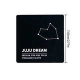 9-shade eyeshadow palette: Black Swan, Smoky, Dark Black, Grey Silver Glitter, Matte Finish, Long-lasting, and easy to color
