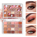20-Color Eyeshadow Palette – Shimmer & Matte, Highly Pigmented, Blendable & Long-Lasting