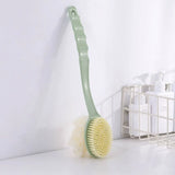 Soft Body Scrubber Shower Exfoliating Scrubs Long Handle Bath Brush Exfoliator Skin Massager Cleaning Brush Bathroom Accessories