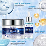 SUYARUN GHK-CU Cream & Serum - Anti-Aging Facial Moisturizer, Firming and Moisturizing for All Skin Types, Suitable for Women.
