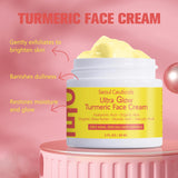 Turmeric Face Moisturizing Cream Hydrating Skin Nourishing Glow Locking Anti Oxidant Soothing Daily Facial Lotion Self Care