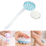 Lotion Oil Cream Applicator Shower Brush Long Handled Head Body Leg Back Bath Brush Scrub Massager Scrubber Bath Supplies Tools