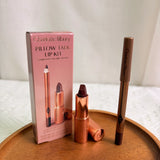 Charlotte Tilbury Lipstick Liner Set Matte Smooth&Cushion Foundation Dewy Radiant&Cheek Blush Natural Luminous Buildable Flawles